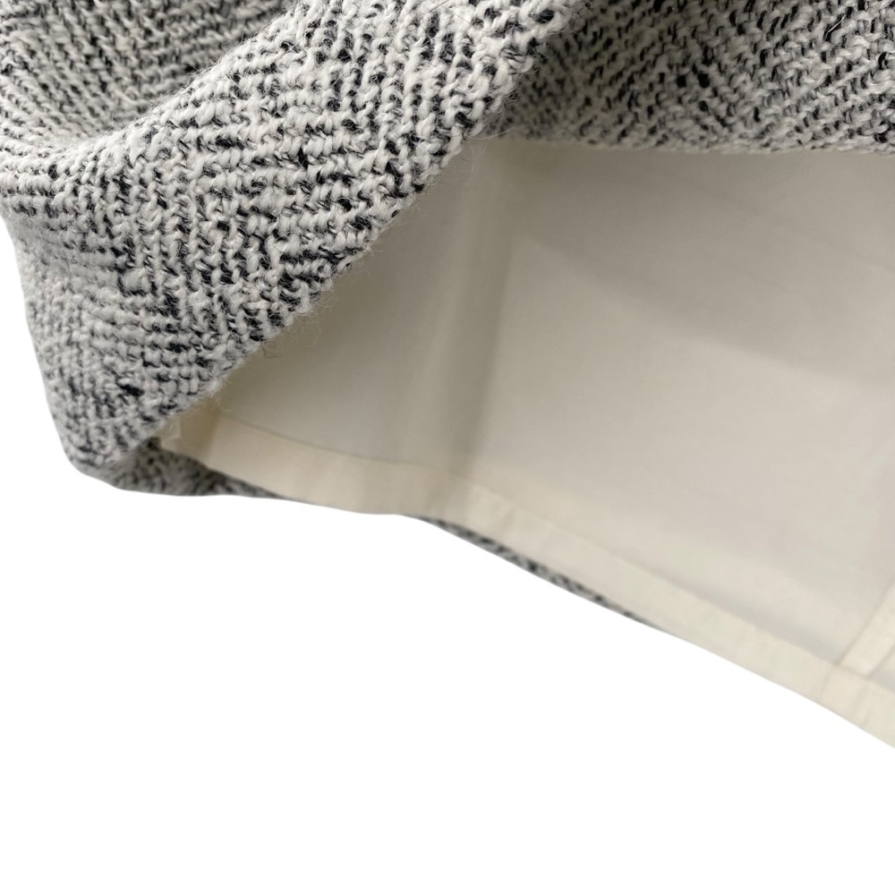 Loft Wool Bend Herringbone Pencil Skirt - Picture 7 of 7